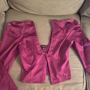 Magenta top
